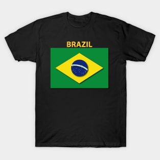 Flag - Brazil w Txt T-Shirt